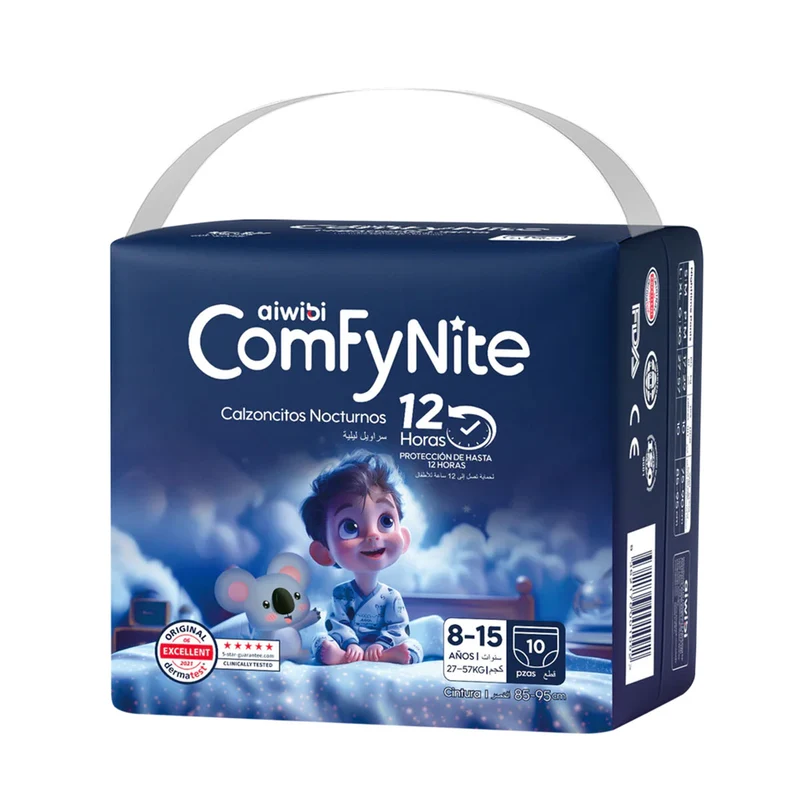 Calzoncitos Nocturnos ComfyNite G/XG (27 a 57 kilos - 8 a 15 años) (10 unidades) - 🇦🇺 Producto Australiano
