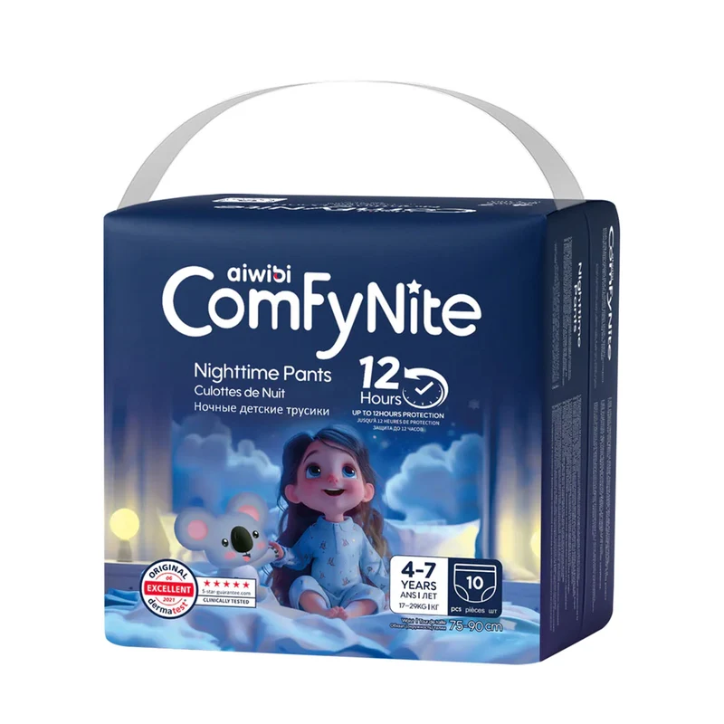 Calzoncitos Nocturnos ComfyNite P/M (17 a 29 kilos - 4 a 7 años) (10 unidades) - 🇦🇺 Producto Australiano