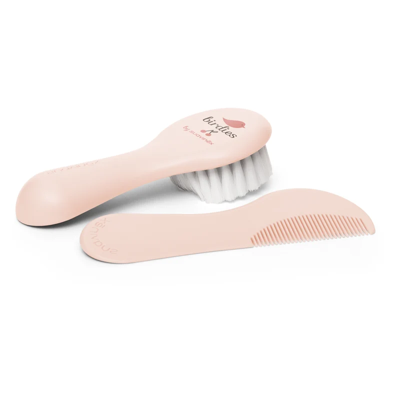 Pack de Cepillo + Peine Birdies Rosa
