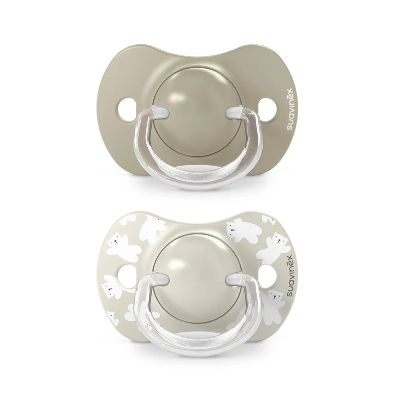 Chupetes Beige Birdies con Tetina Fisiológica SX Pro de Silicona 6/18 meses