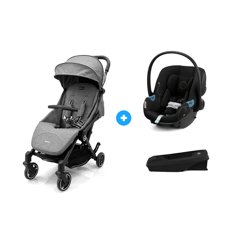Travel System Urban Gris + Adaptadores + Aton G con Base