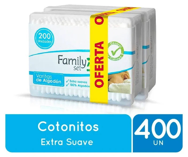 Cotonitos Extra Suaves 400u Family set
