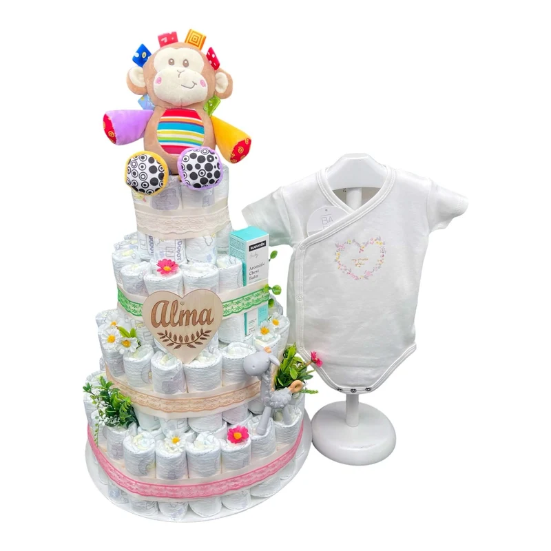 Tarta de pañales Suavinex silvestre musical