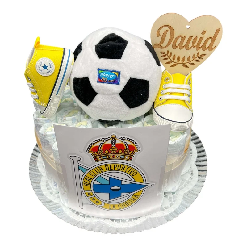 Tarta de pañales Real Club Deportivo La Coruña