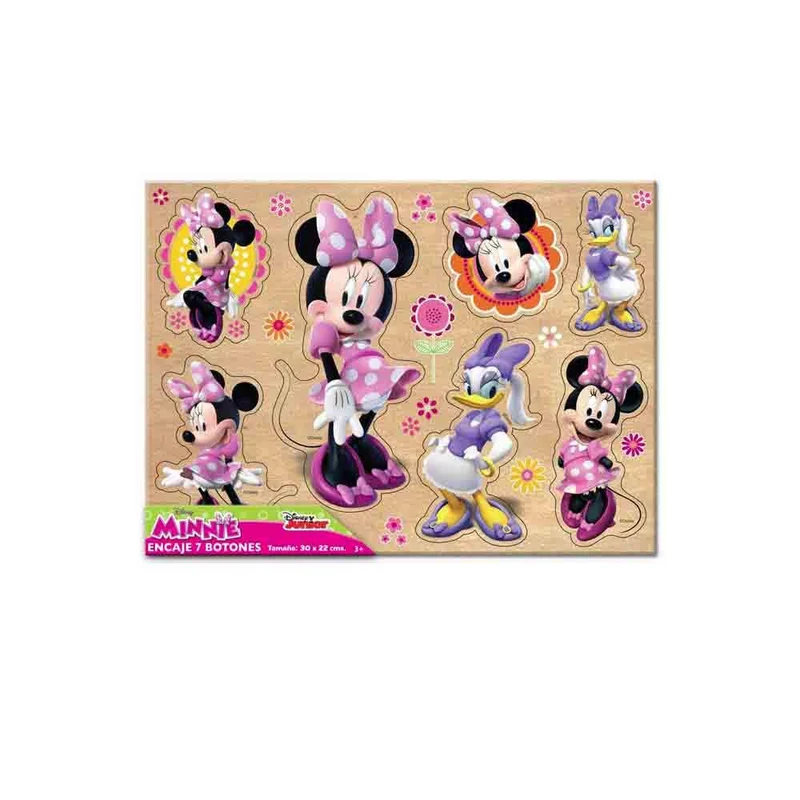 encaje 7 botones grande minnie modelo 1