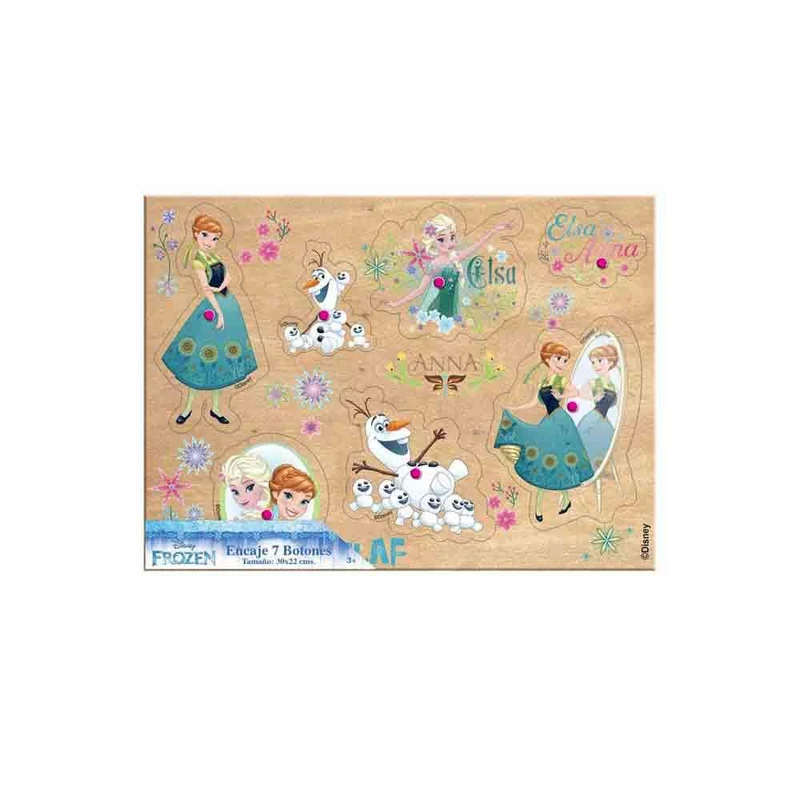 encaje 7 botones grande frozen 1 modelo