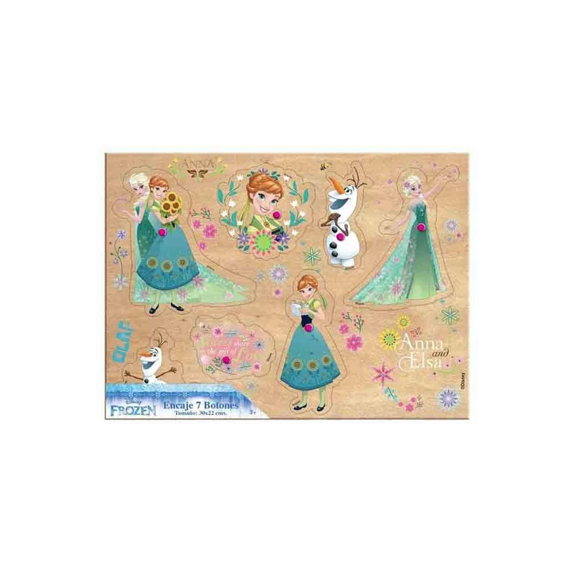 encaje 7 botones grande frozen 2 modelo