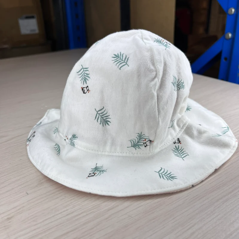 Sombrero de Sol para Bebé 3-6 Meses - Rosa Pálido con Panditas – Mamas & Papas - OUTLET