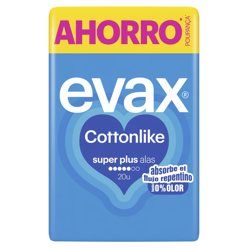 Compresa cottonlike alas super plus Evax 20u
