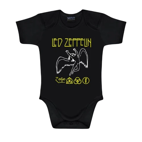 Body bebé Led Zeppelin negro