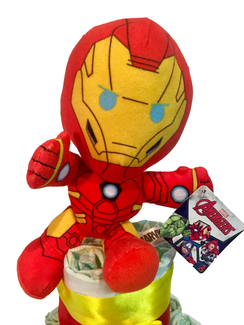 Tarta de pañales Avengers Iron Man