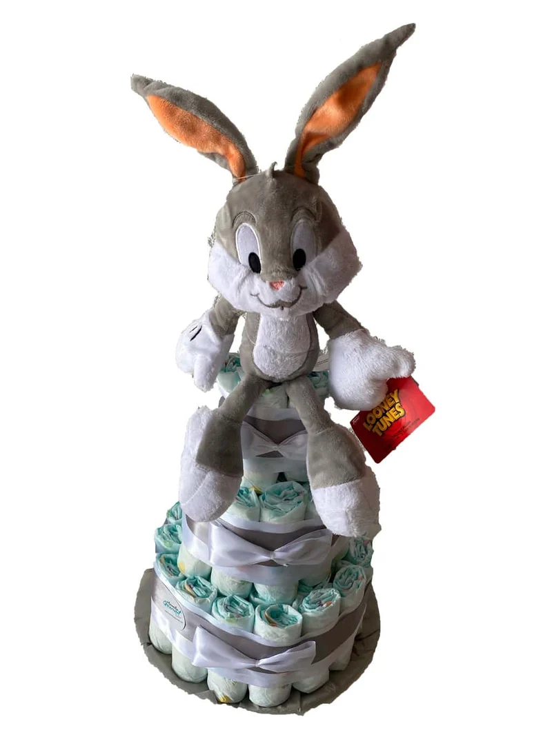 Tarta de pañales Looney Tunes Bugs Bunny