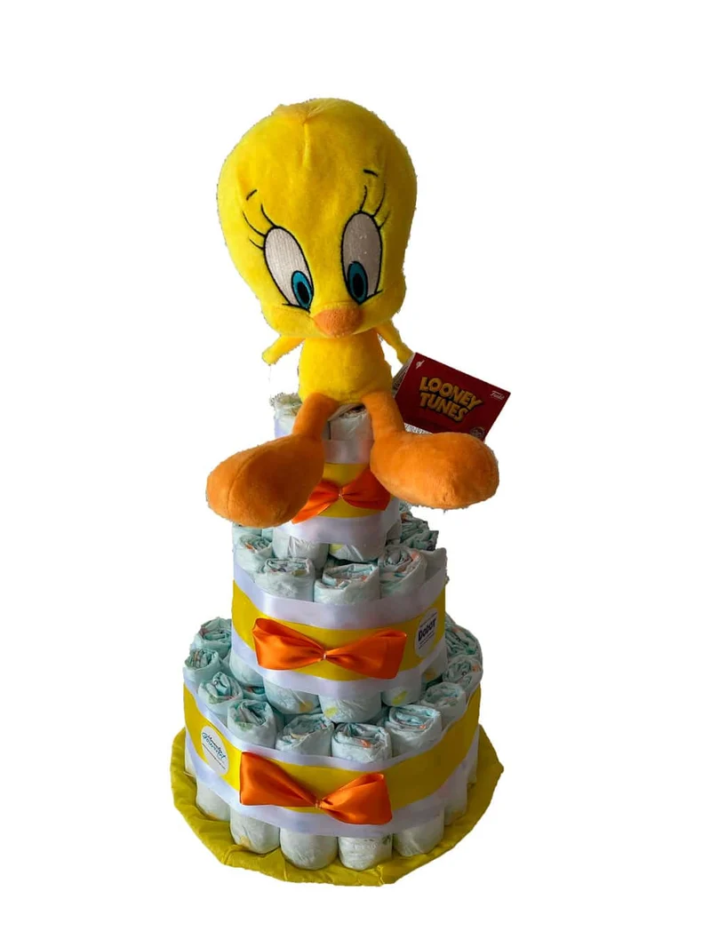 Tarta de pañales Looney Tunes Piolín