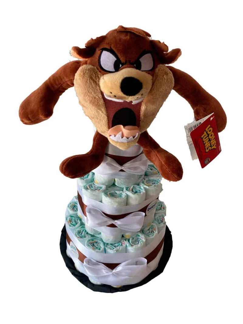 Tarta de pañales Looney Tunes Demonio de Tasmania