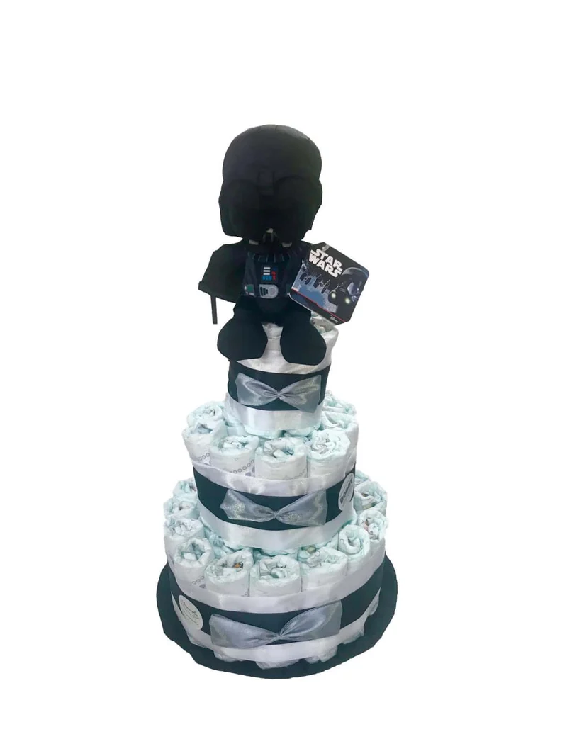 Tarta de pañales Star Wars Darth Vader