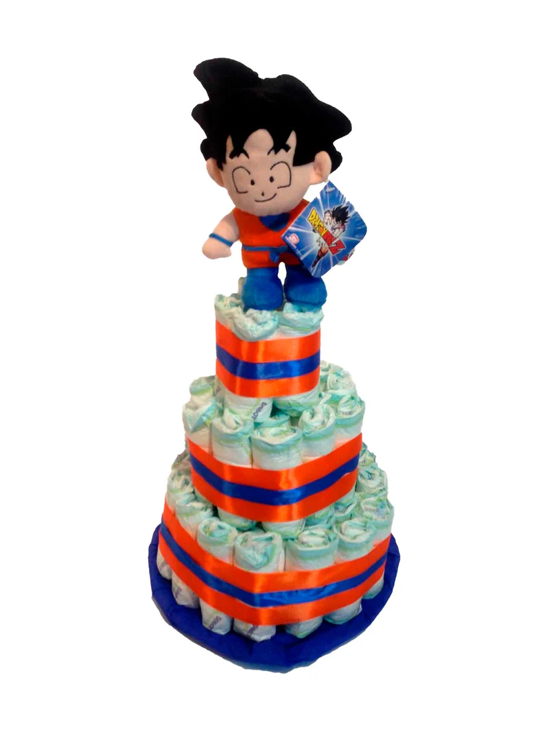 Tarta de pañales Dragon ball Goku