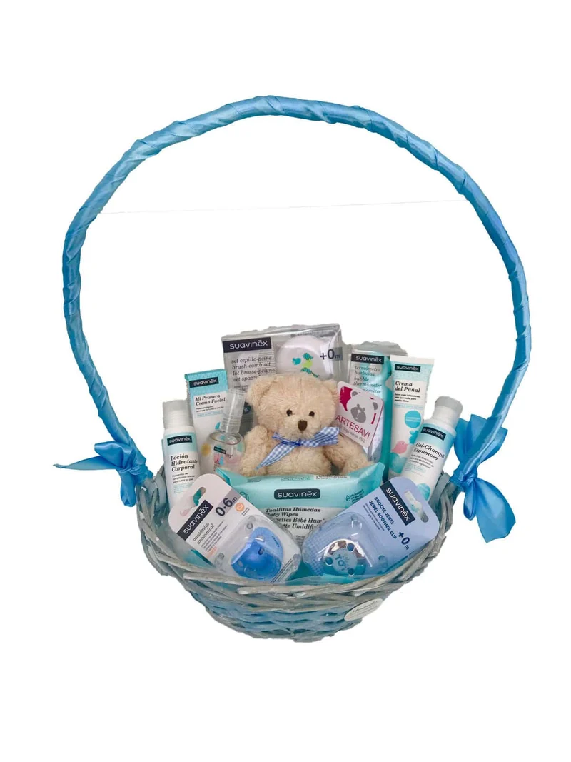 Canastilla bebé Suavinex completa + peluche para bebé