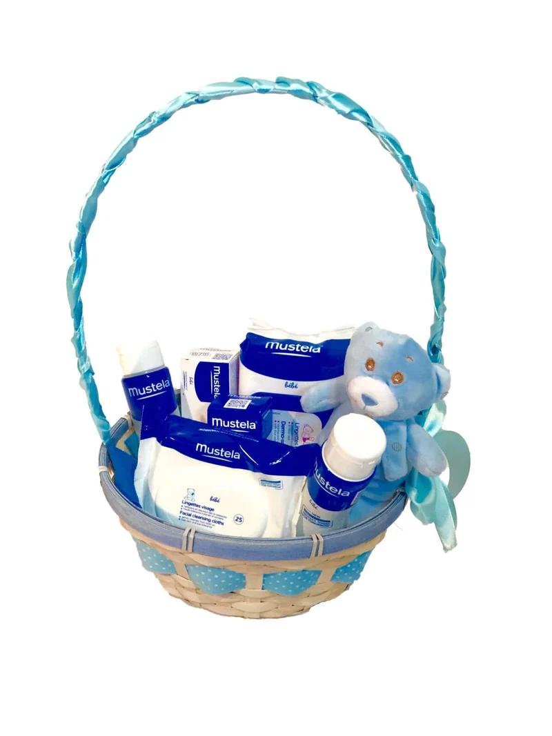 Canastilla bebé regalo Mustela Personalizada