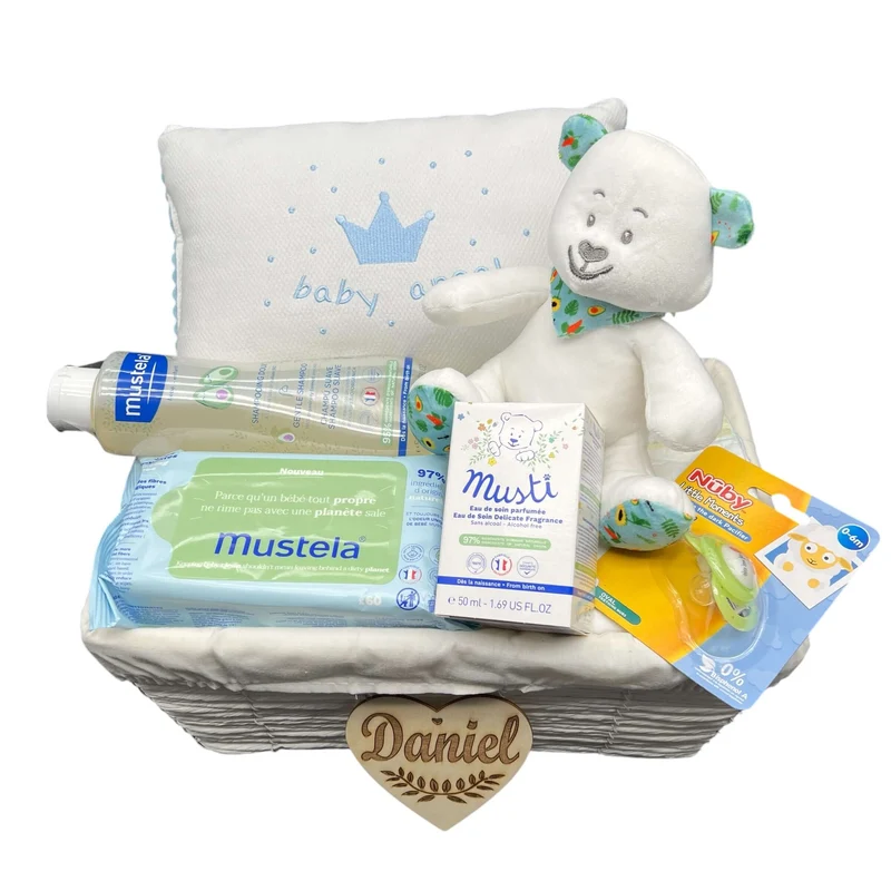 Canastilla Osito Musti de Mustela