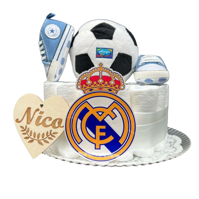 Tarta de pañales Real Madrid