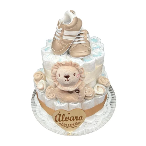 Tarta de pañales Baby con bambas