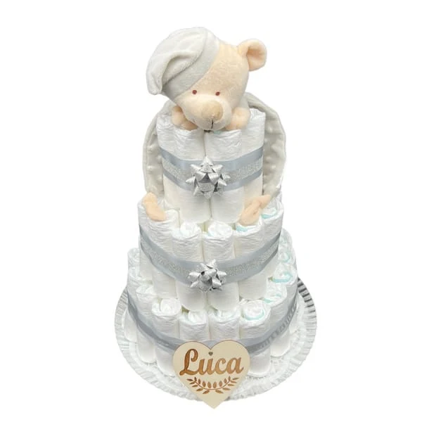 Tarta de pañales mi osito atrapa sueños