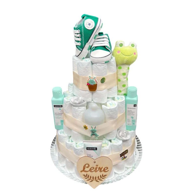 Tarta de pañales Suavinex momentos inolvidables