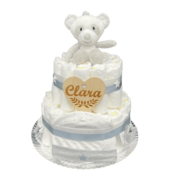 Tarta de pañales Osito Panda