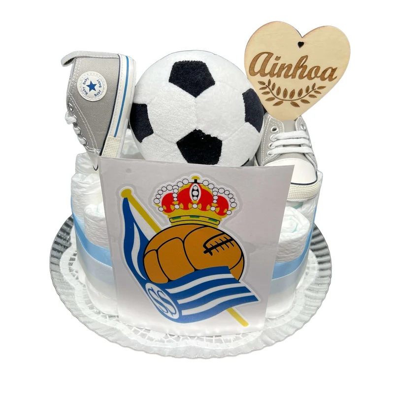 Tarta de pañales Real Sociedad