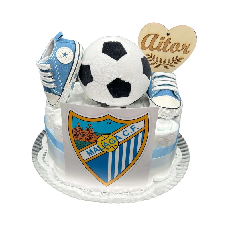 Tarta de pañales Málaga C.F.