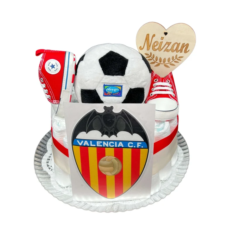 Tarta de pañales Valencia C.F