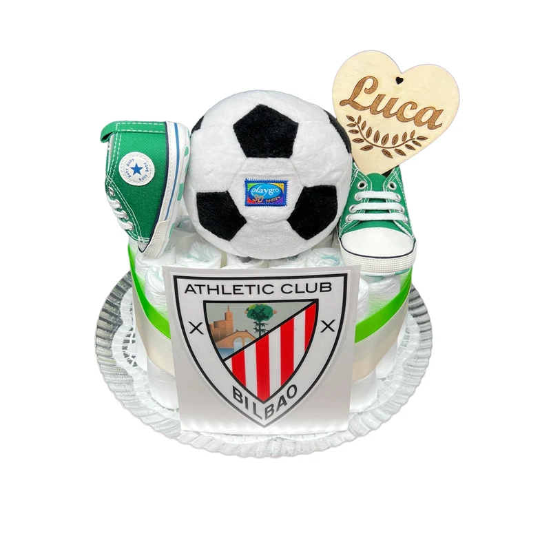 Tarta de pañales Athletic de Bilbao