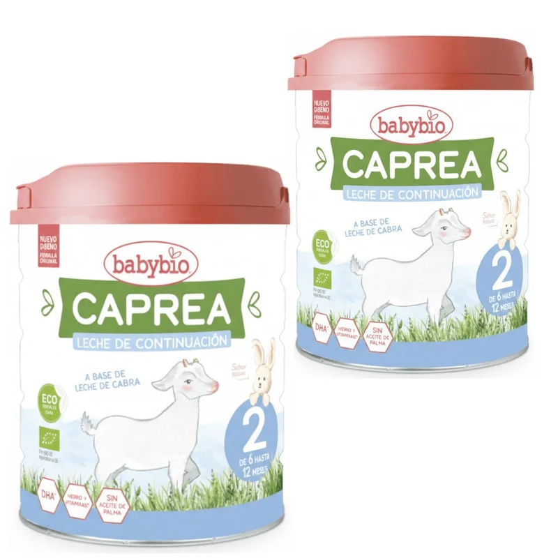 BABYBIO Caprea 2 Leche de Cabra de Continuación BIO 6-12m DUPLO 2x800g