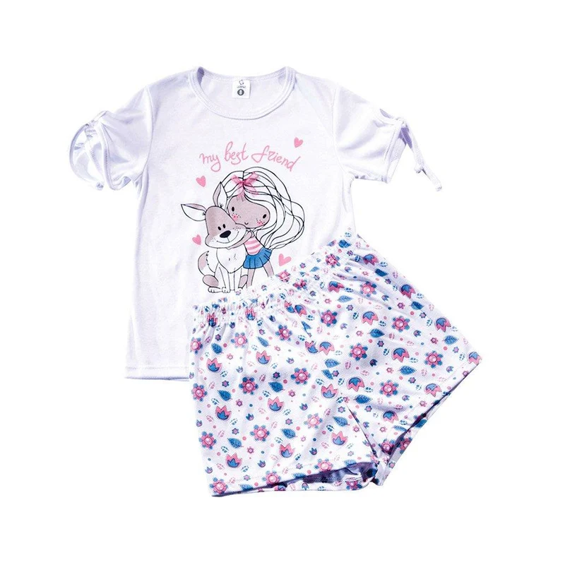 pijama nina manga corta short marca mi puppa