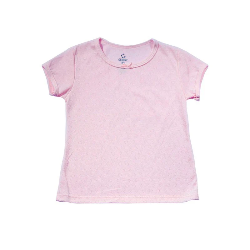 camiseta nina manga corta tela jacquard marca mi puppa