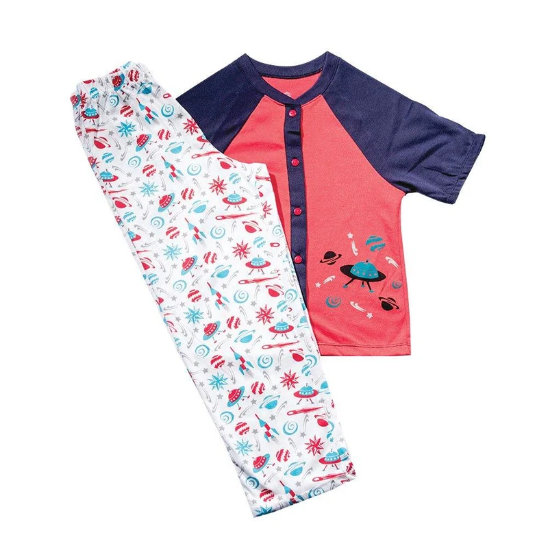 pijama nino manga corta abierta botones pantalon marca mi puppa