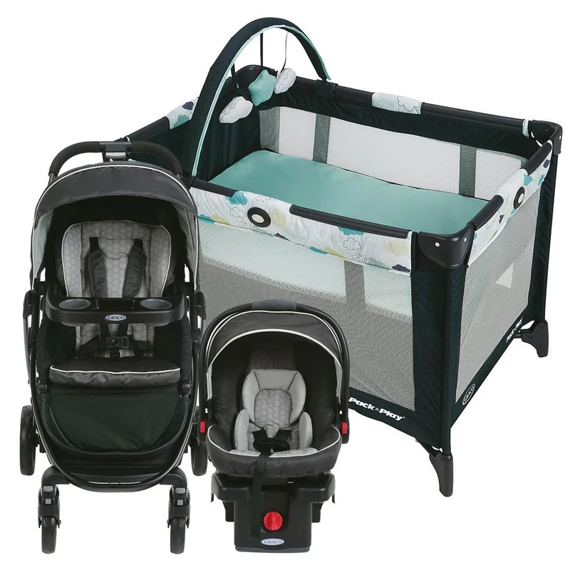 combo travel system srck35 modesck davis graco cuna corral pnp base stratus graco