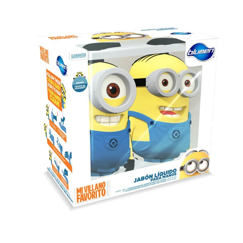 jabon de manos minions 3d 2 en 1
