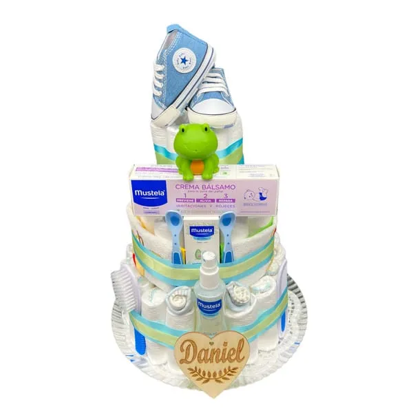 Tarta de Pañales Mustela Pasito a Pasito