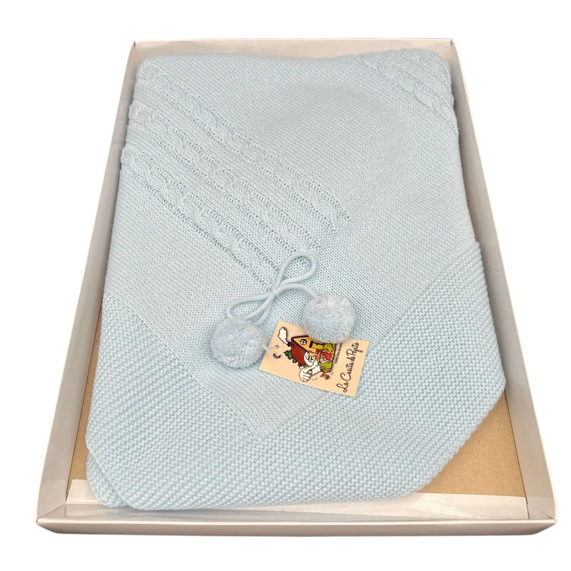 Toquilla con pompón para bebé recién nacido