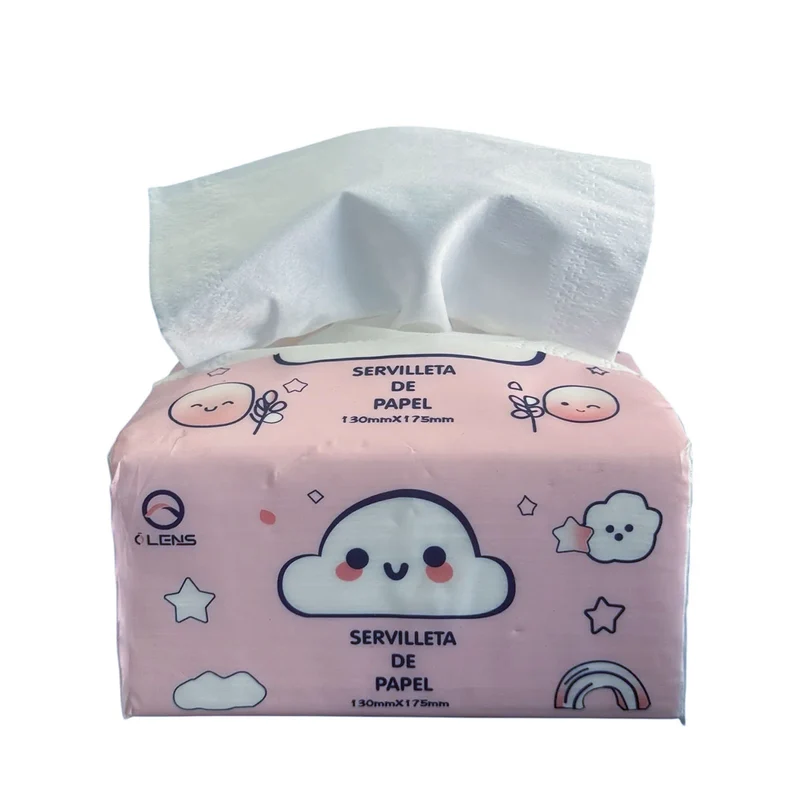 Pañuelos desechables de Cuatro Hojas ultra suaves Olens (90 pañuelos por paquete)