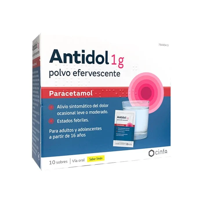 Antidol 1g Polvo Esfervescente 10 Sobres