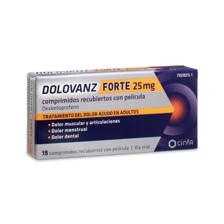 Dolovanz Forte 25mg 15 Comprimidos
