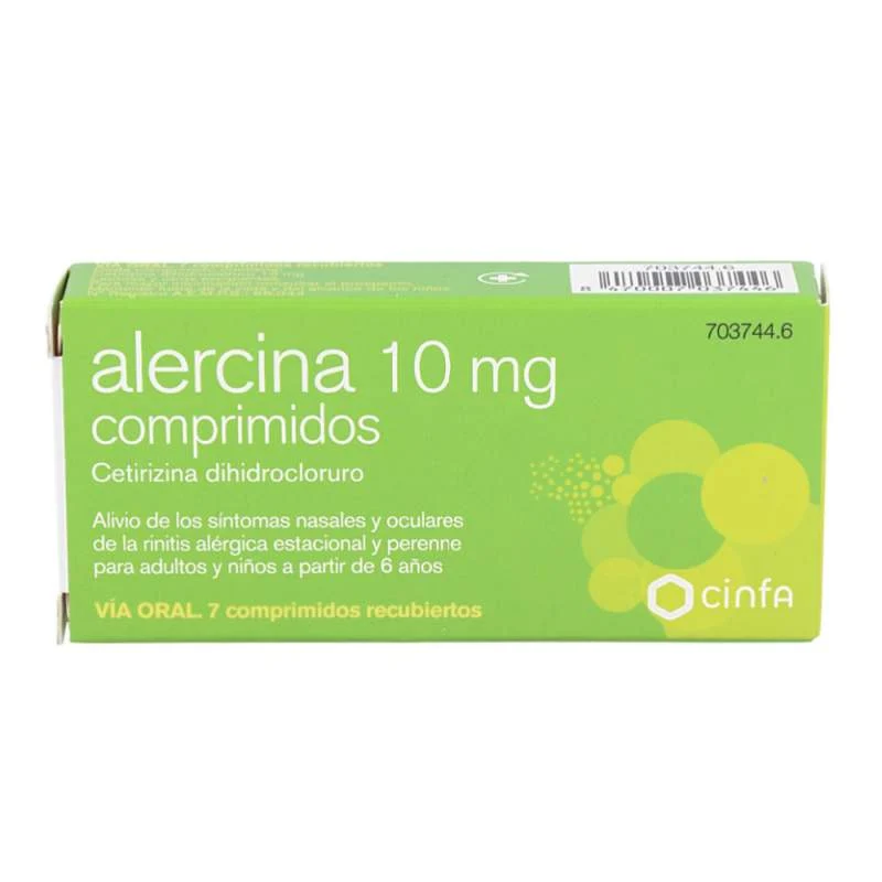 Alercina 10 mg 7 comprimidos