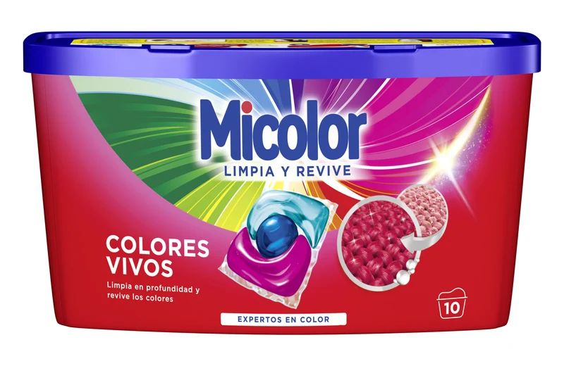 Detergente capsulas triocaps Micolor 10d