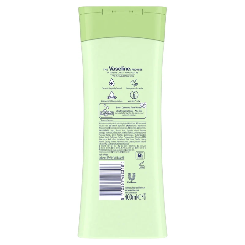 Locion corporal aloe soothe Vaseline 400ml