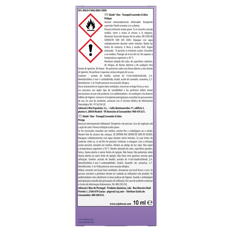 Aparato ria lavanda Glade1u