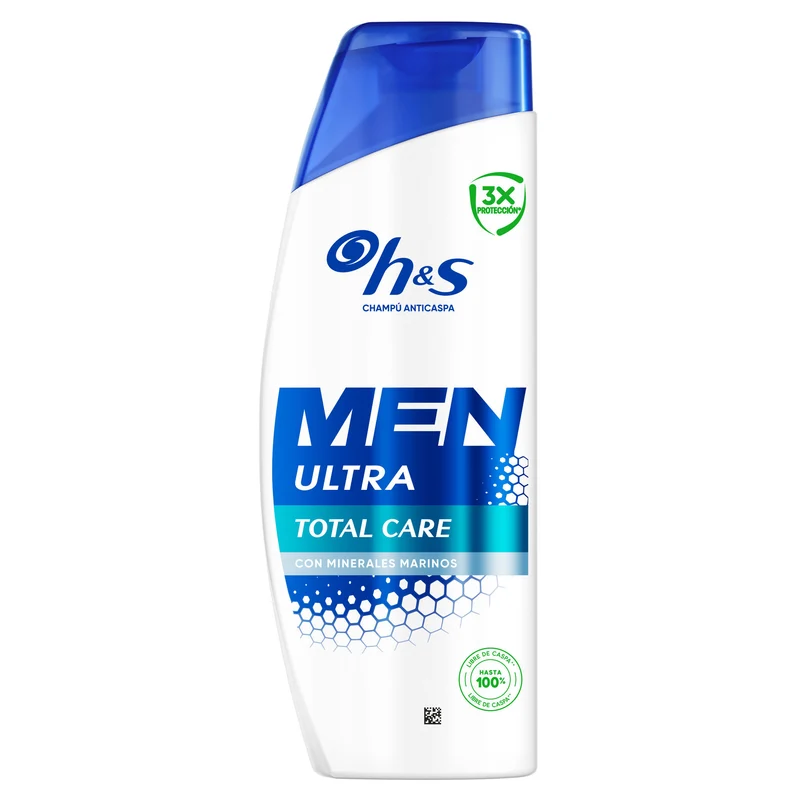 Champú anticaspa total care men H&s 300ml