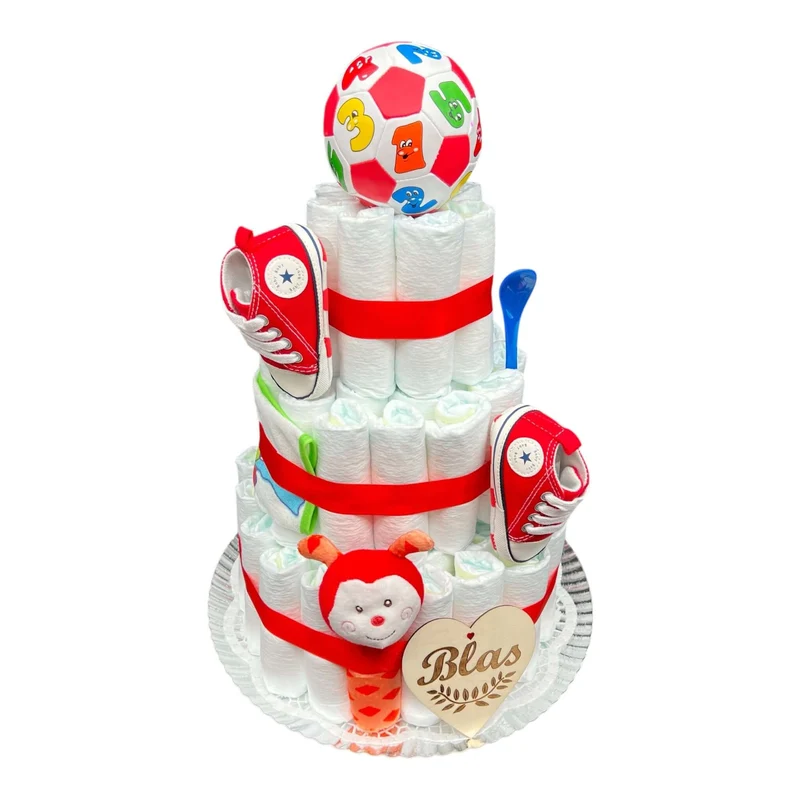 Tarta de pañales Juegos con pelota