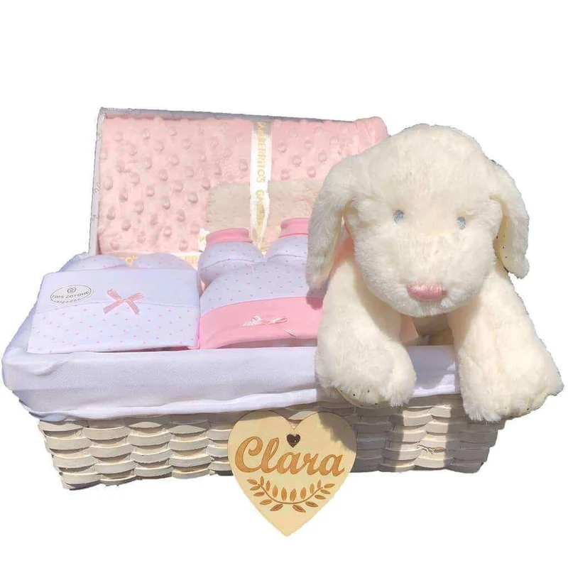 Canastilla bebé Perrito dulces sueños